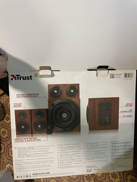 Акустическая система trust 5.1 для пк