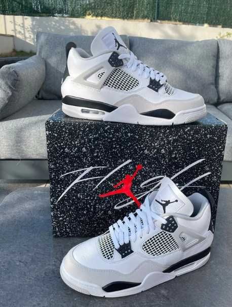 Buty sportowe Jordan_4_White_Black_Military_Oreo_Thunder_Cat r.37.5