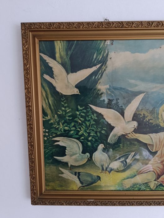 Obraz religijny PRL Ars Christiana – Matka Boska z Dzieciątkiem, oryg