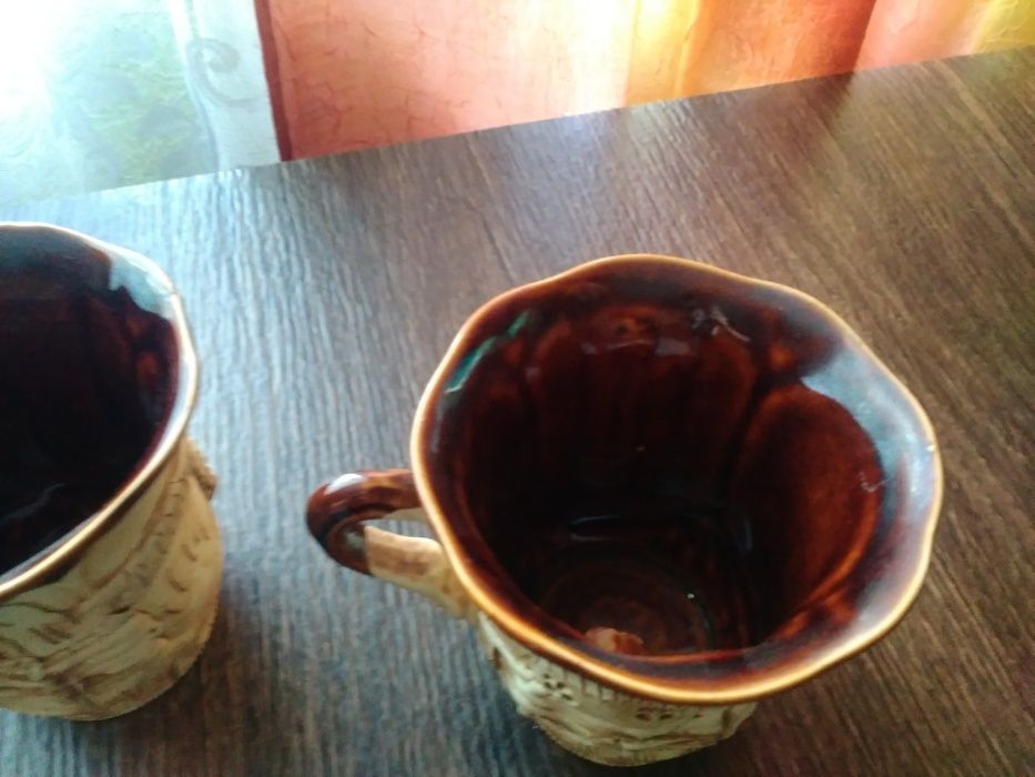 Чашки глиняные, новые