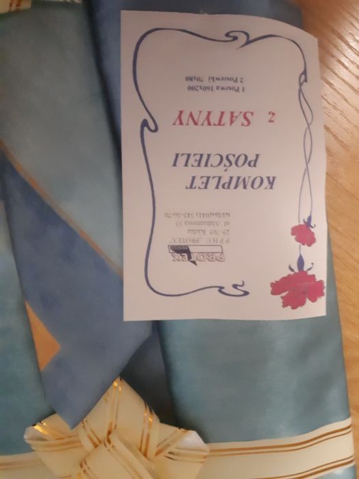 Komplet pościeli z satyny 160x200