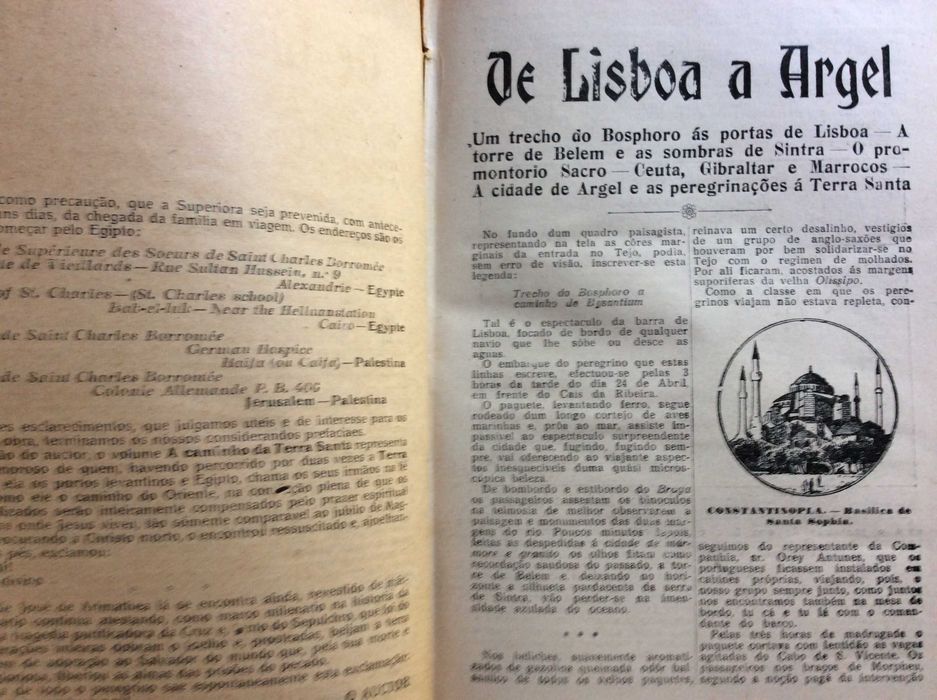 A Caminho da Terra Santa e Panaghia Capuli. TERÇAS, J. Alves, 1929
