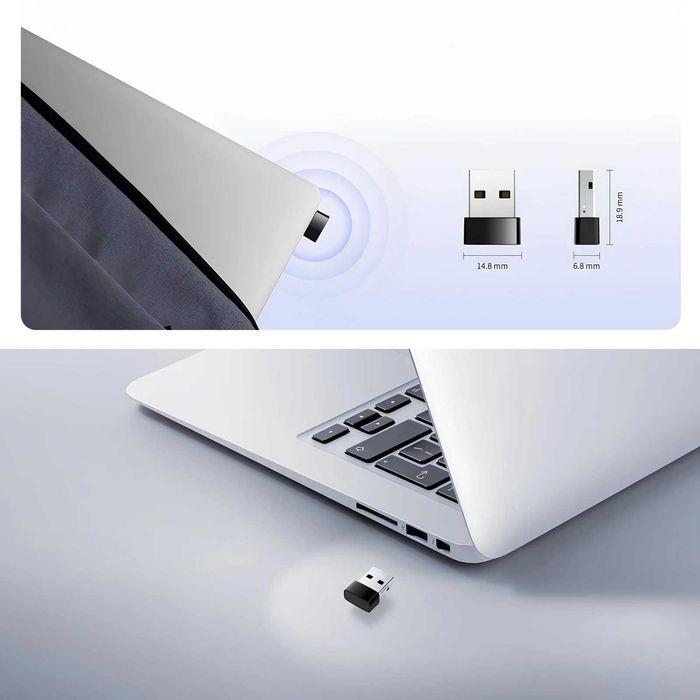 Karta Sieciowa Adapter USB WiFi6 nowoczesna karta  która umożliwia szybkie i stabilne połączenie z siecią bezprzewodową w standardzie Dual Band 5GHz