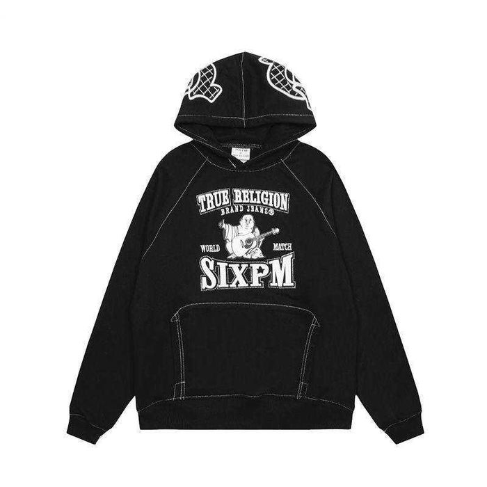 Худі True Religion x Sixpm кофта чорна hoodie тру реліжн 6pm y2k sk8