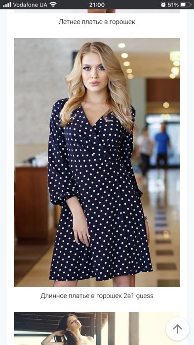 Плаття в горошок