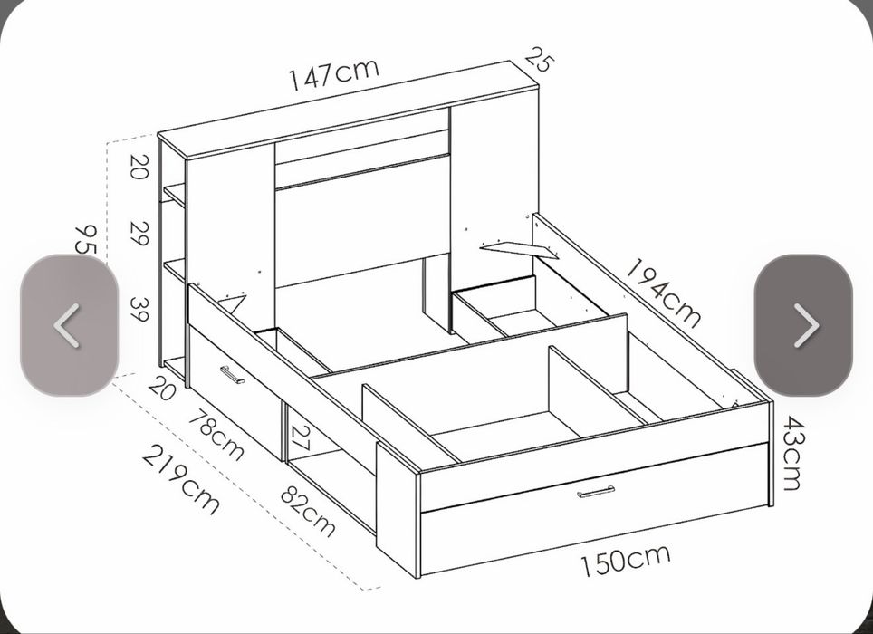 Cama com colchao