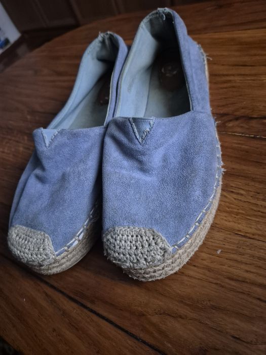 Espadryle na grubej podeszwie