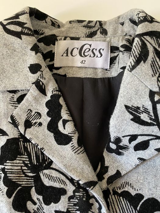 Kostium szaro-czarny