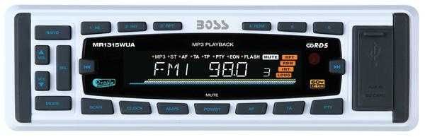 Магнитола BOSS Audio Marine MR1315W(B)UA морская серия