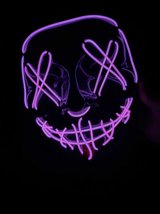 Máscara nova Halloween/Carnaval LED