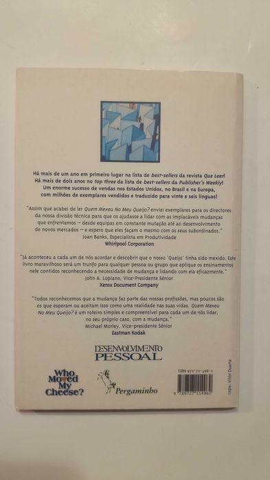 Quem mexeu no meu queijo? de Spencer Johnson