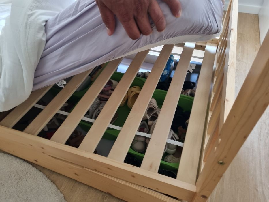 Cama Montessori Natural com 2 Gavetas