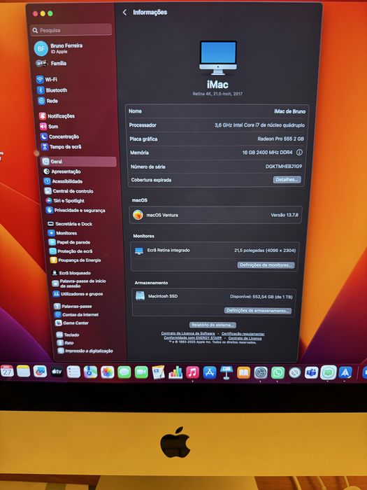 Computador apple Imac
