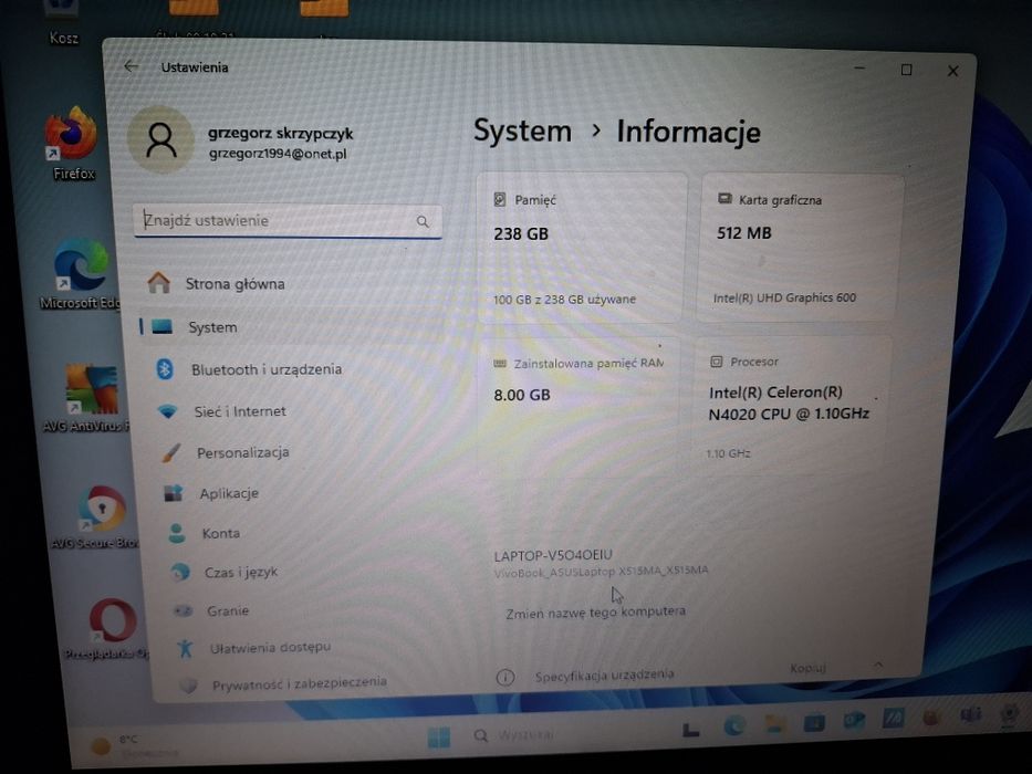 Sprzedam Laptop asus