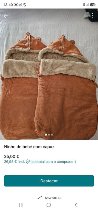 2 ninhos de bebé