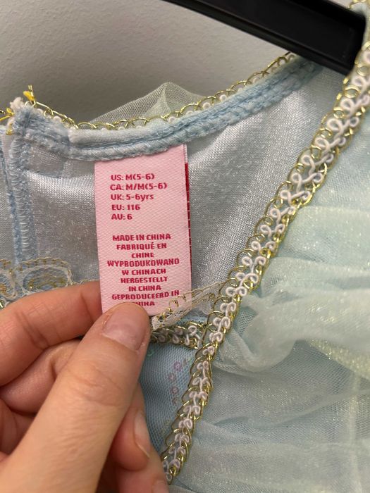 Strój przebranie Kopciuszek 5/6 lat