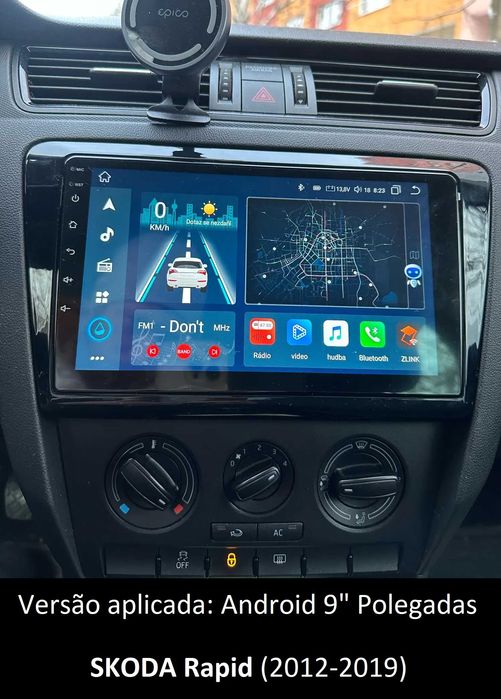 (NOVO) Rádio 2DIN • SKODA Octavia / Yeti / Rapid (4+64GB) • Android