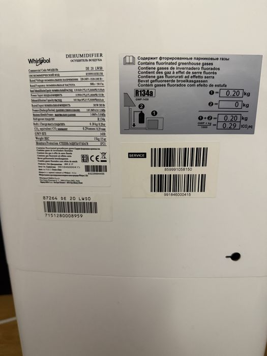 Desumidificador Whirlpool