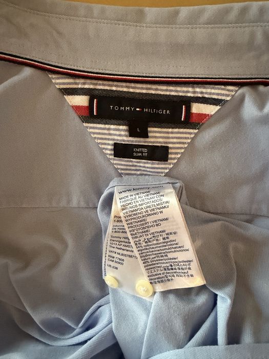 Camisa Tommy Hilfiger Knitted Slim Fit - L