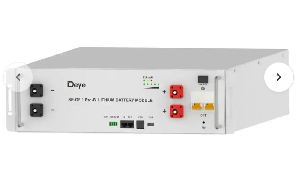 Акумулятори Deye SE-G5.1Pro-B - 51.2V 5.12kWh
