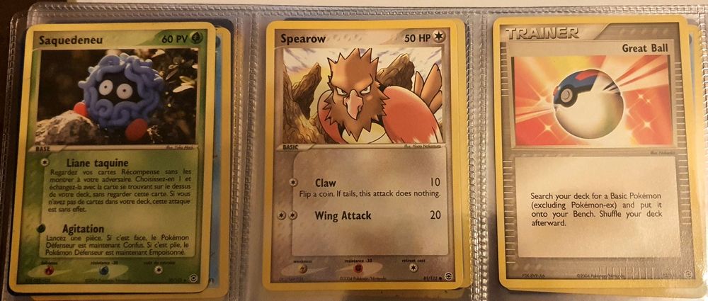 Cartas Pokemon EX Ruby e Sapphire / Sandstorm / Dragon / Fire Red Leaf