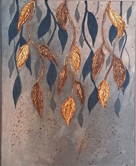 Інтер'єрна картина на полотні, текстурний живопис