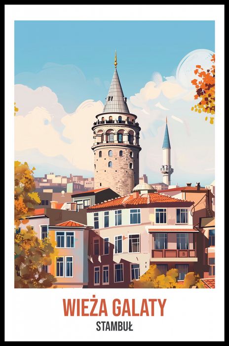 Plakat 53x81cm Wieża Galaty