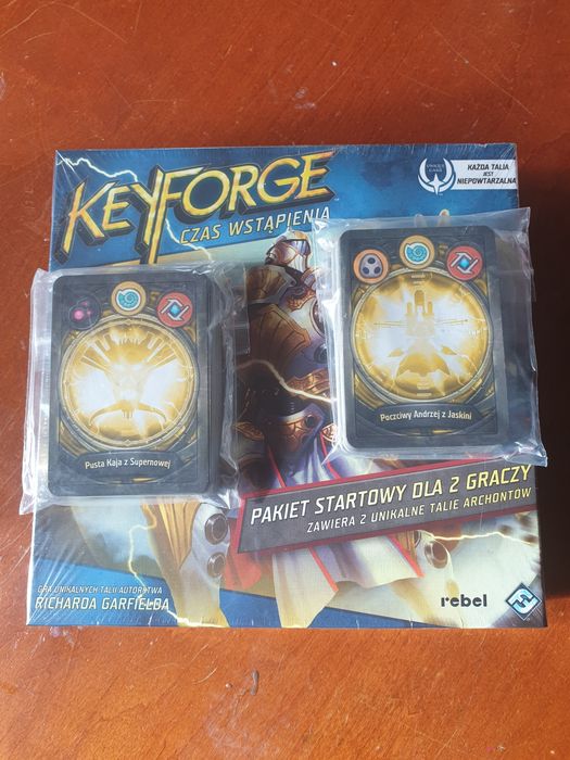 Keyforge zestaw startowy plus 2 dodatkowe talie zderzenia Światów