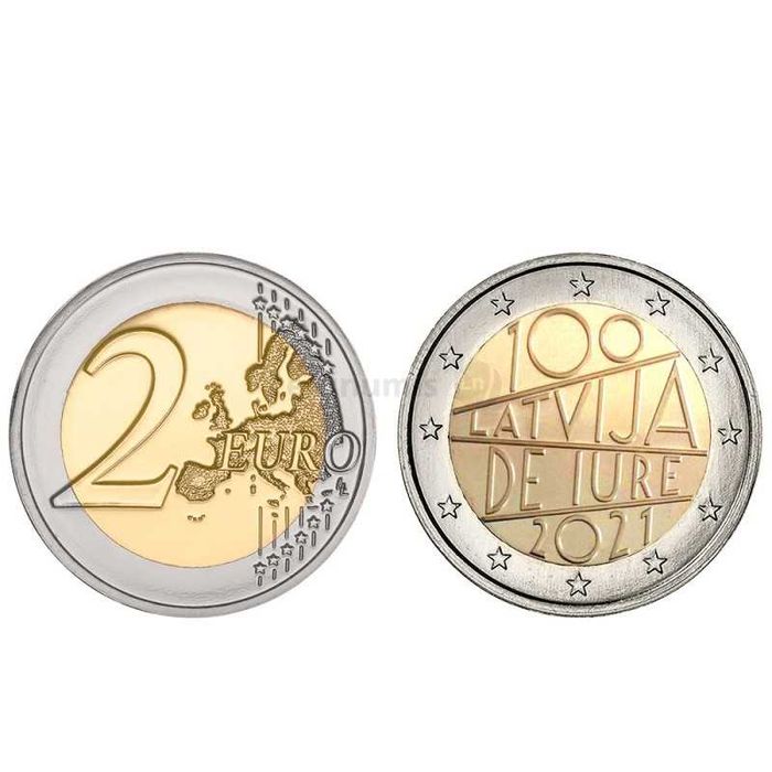 Vendo moedas de 2 euros da Letônia