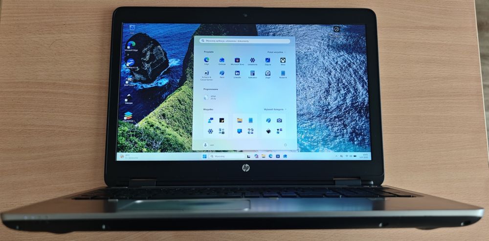 Biznesowy HP Probook 15,6", Intel Core i5 2,4GHz, 12GB DDR4, SSD NVMe PCIe 512GB, DVD-RW, Windows11