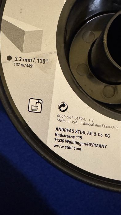 Żyłka tnąca stihl kwadratowa 3,3mm x137m