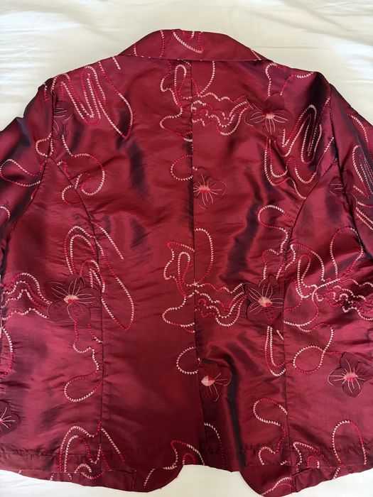 Conjunto vintage artesanal (casaco+top)
