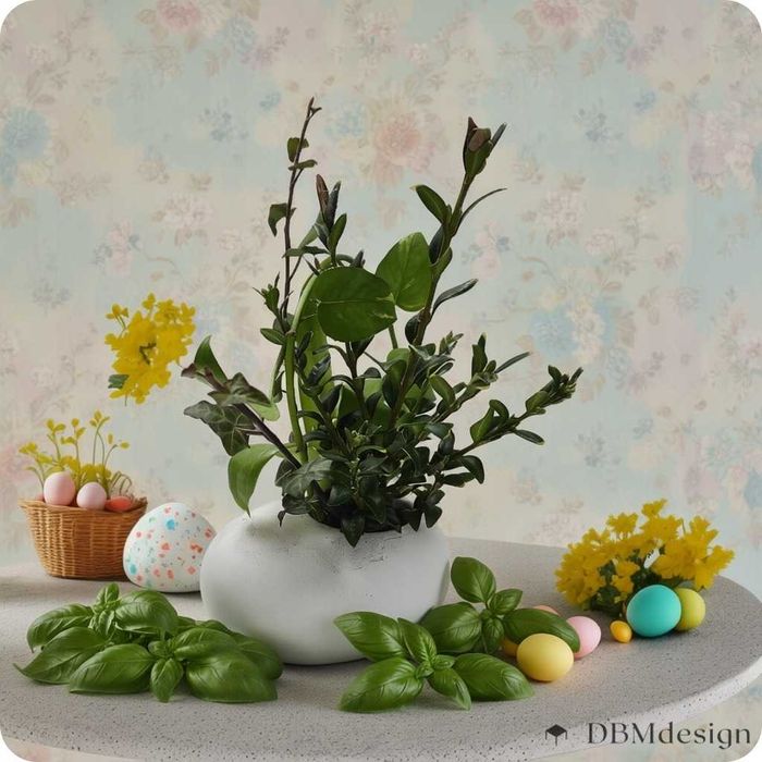 Doniczka, osłonka z białego betonu - nowoczesna forma 2w1