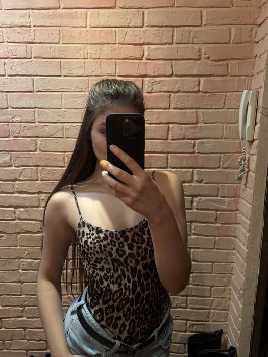 Боді зара леопард розмір S