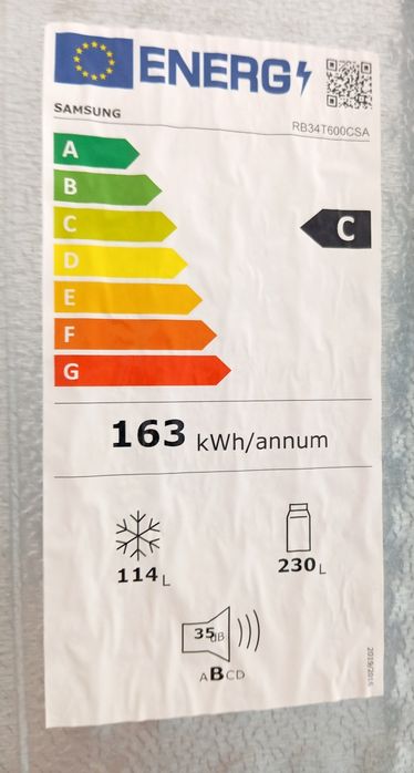 Frigorífico Combinado SAMSUNG, No Frost - 185.3 cm - 340 L - Inox - engC