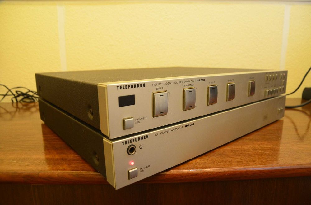 Amplificador Power + Pré Telefunken RP300/RM300