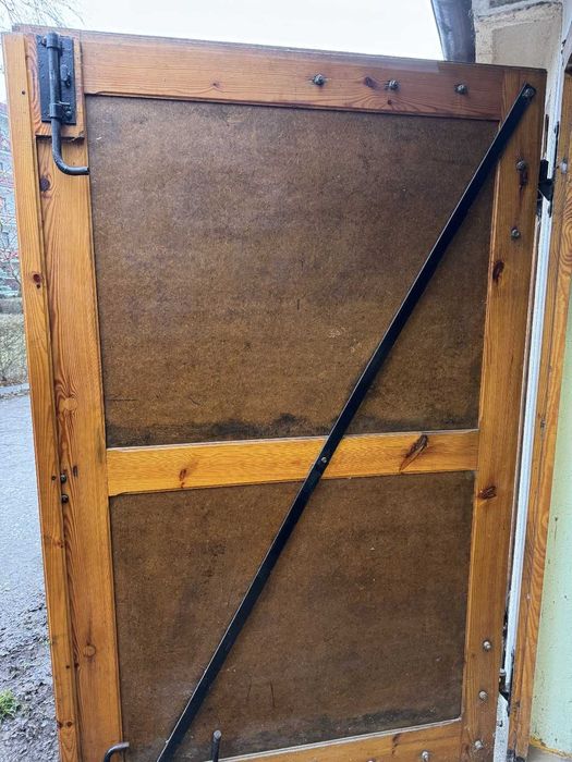 Brama garażowa drewniana solidna loftowa