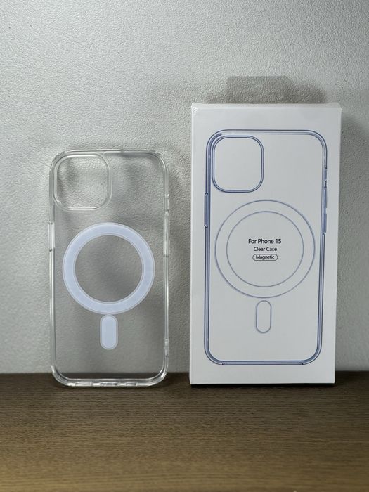 Чехол Clear Case MagSafe Айфон 15 15 Про 15 Pro Max