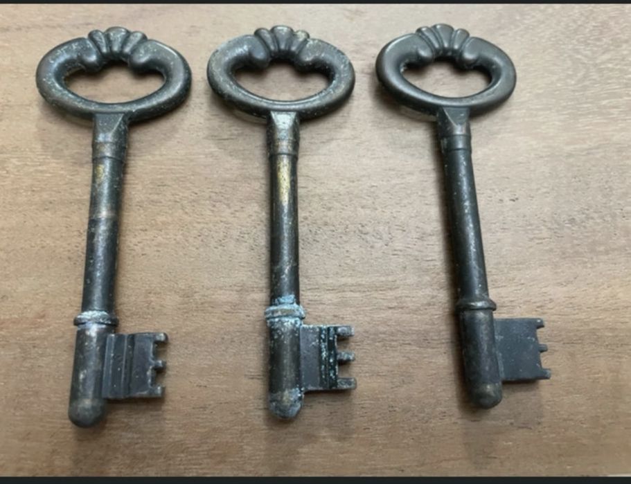 7 chaves decorativas vintage