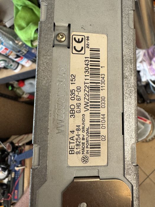 Radio beta 4 zielone podswietlenie