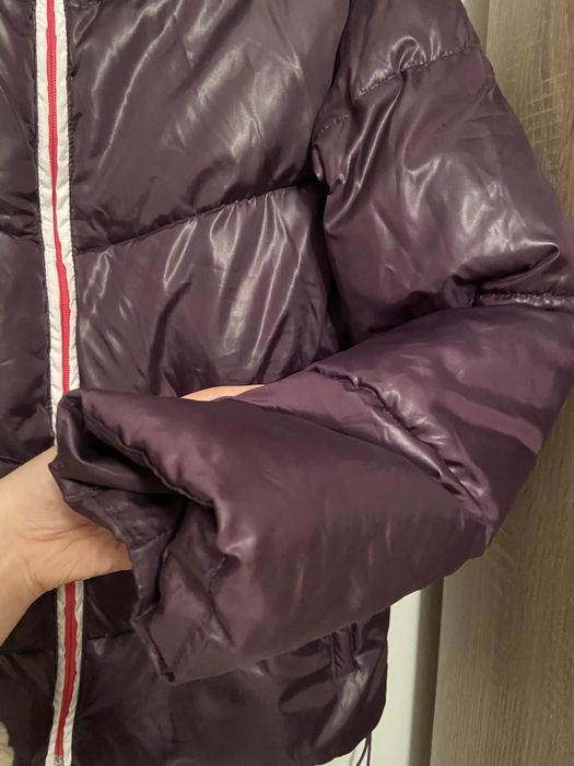 Kurtka puchowa narciarska Crivit fioletowa metaliczna