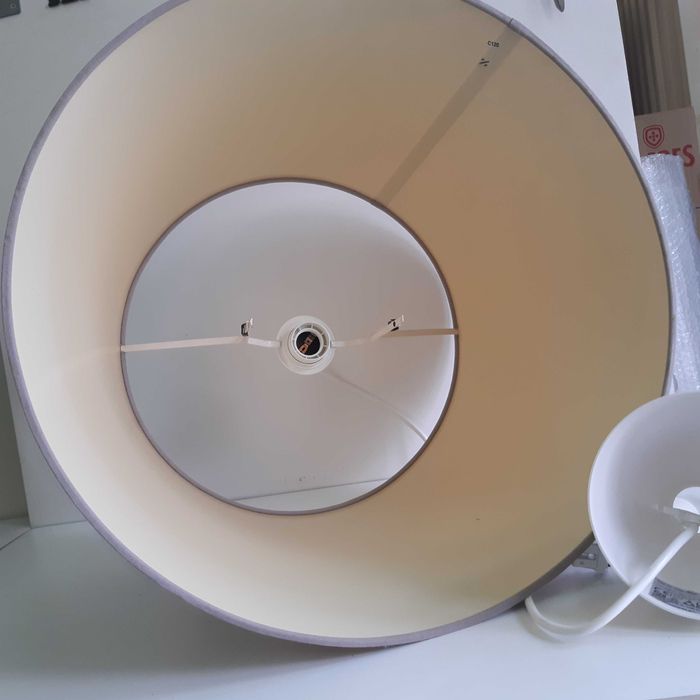 Candeeiro de Tecto IKEA Abajur Grande Cinzento
