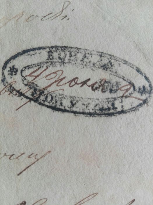 Kowel - list z połowy XIX wieku.