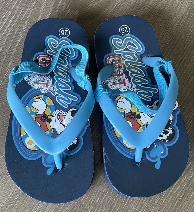 Chinelos de praia patrulha pata - tamanho 25