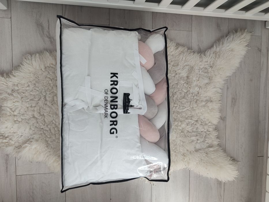 Бортики-подушки + коса в дитяче ліжечко | Змінні наволочки | Дуже гарн