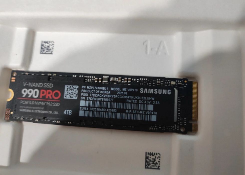 Samsung 990 Pro 4TB NVMe M.2 – uszkodzony / nie wykrywany