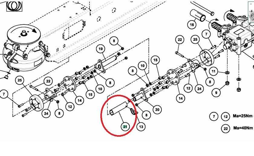 Wałek zewnętrzny, łącznik, Kverneland Vicon Exacta TL HL