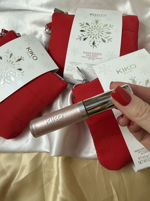 Набір kiko milano snow-kissed holiday festive besties make up gift set