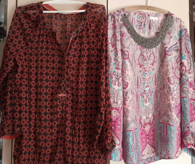 paczka ubrań damskich bluzki, spodnie, sukienki X/XL