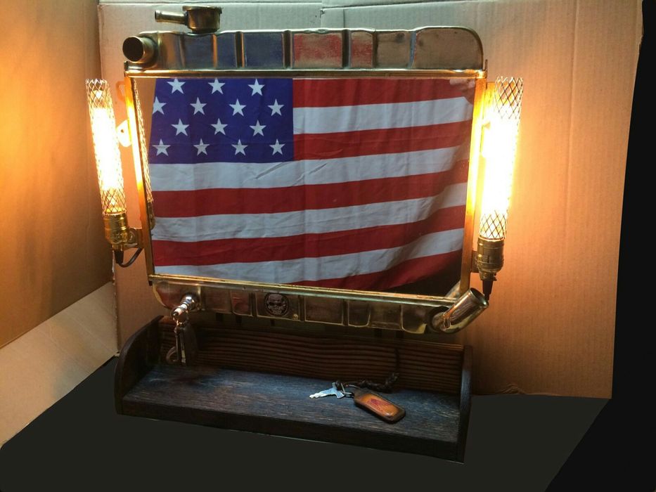 Зеркало эксклюзив с полкой ,лофт